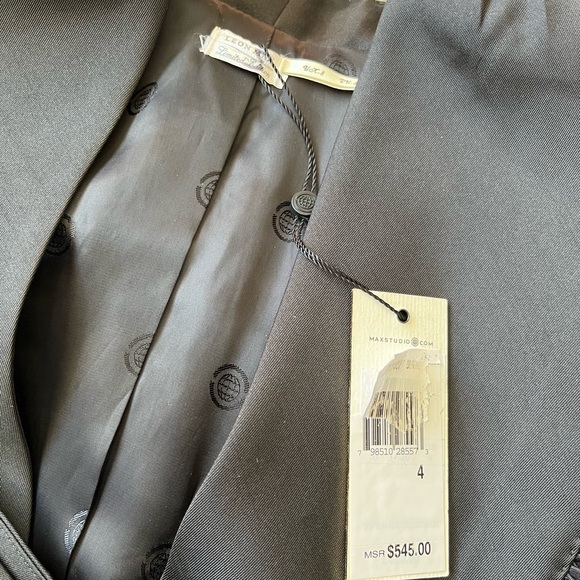 👠NWT Leon Max luxury limited edition silk billowed sport coat - Picture 8 of 14
